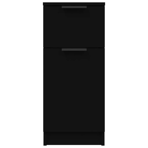 Credenza Nera 30x30x70 Cm In Legno Multistrato - Image 6