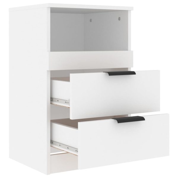 Comodino A Muro Bianco In Legno Multistrato - Image 5