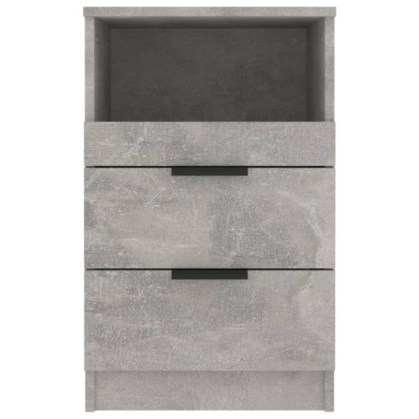 Comodini 2 Pz Grigio Cemento In Legno Multistrato - Image 4