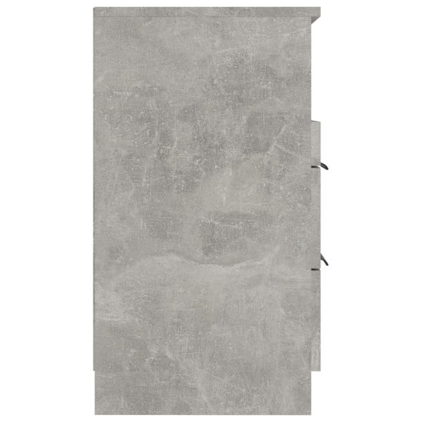 Comodini 2 Pz Grigio Cemento In Legno Multistrato - Image 5