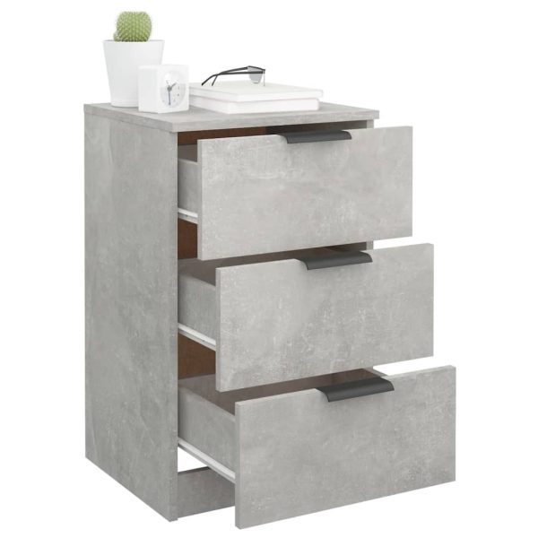 Comodini 2 Pz Grigio Cemento 40x36x65 cm - Image 5