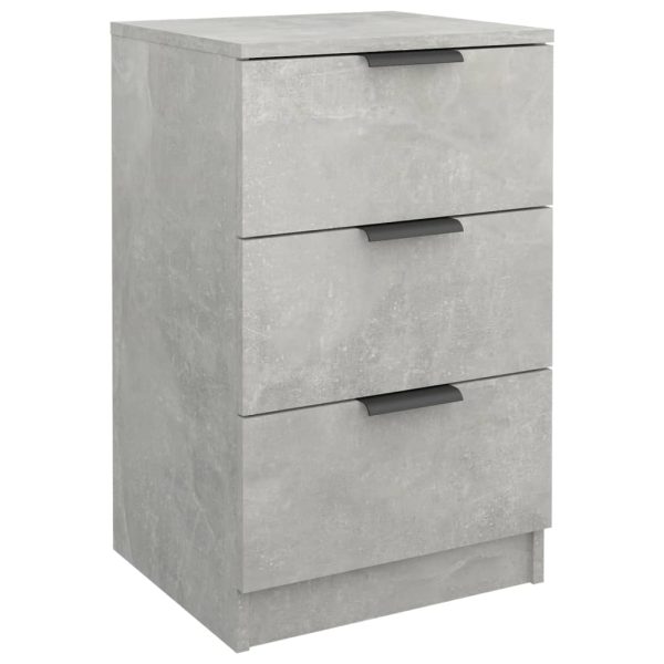 Comodini 2 Pz Grigio Cemento 40x36x65 cm - Image 6