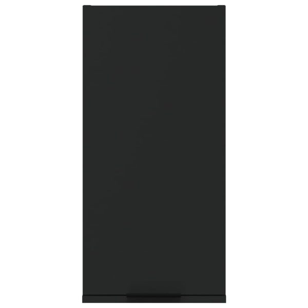 Mobile Da Bagno A Parete Nero 32x20x67 cm - Image 6