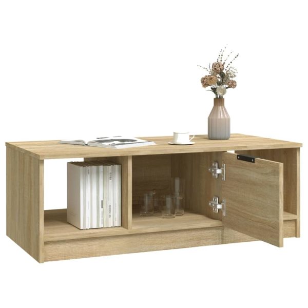 Tavolino Da Salotto Rovere Sonoma 102x50x36cm Legno Multistrato - Image 6