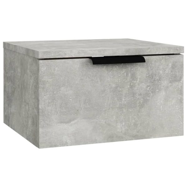 Comodini A Muro 2 Pz Grigio Cemento 34x30x20 cm - Image 3