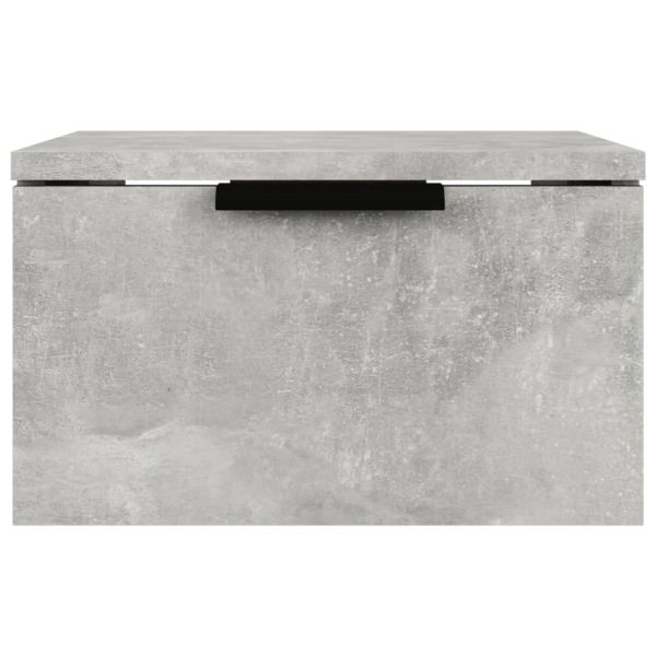 Comodini A Muro 2 Pz Grigio Cemento 34x30x20 cm - Image 4