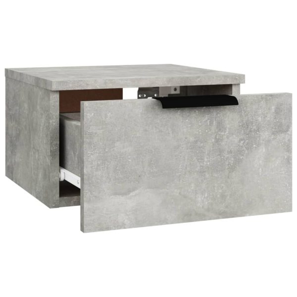Comodini A Muro 2 Pz Grigio Cemento 34x30x20 cm - Image 6
