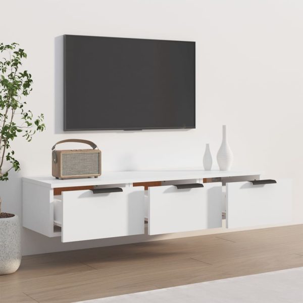 Armadietto A Muro Bianco 102x30x20 Cm In Legno Multistrato - Image 3