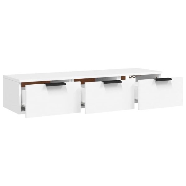 Armadietto A Muro Bianco 102x30x20 Cm In Legno Multistrato - Image 6