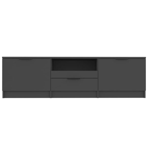 Mobile Porta Tv Nero 140x35x40 Cm In Legno Multistrato - Image 4