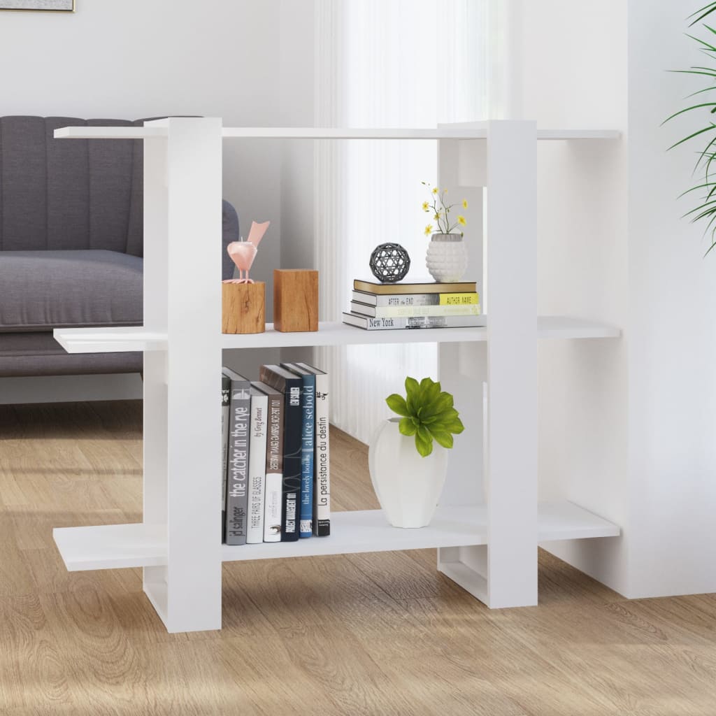 Libreria/divisorio Bianco 100x30x87 cm