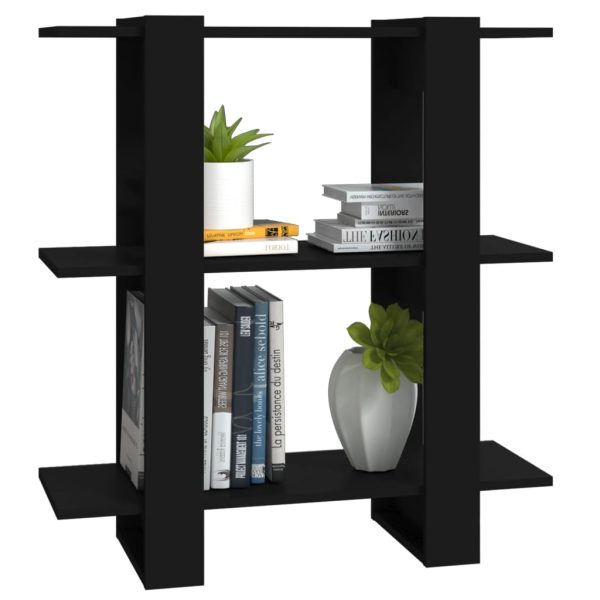 Libreria/divisorio Nero 80x30x87 cm - Image 4