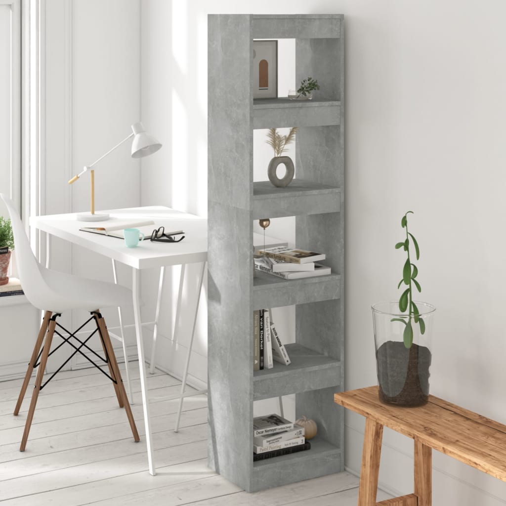 Libreria/divisorio Grigio Cemento 40x30x166 cm