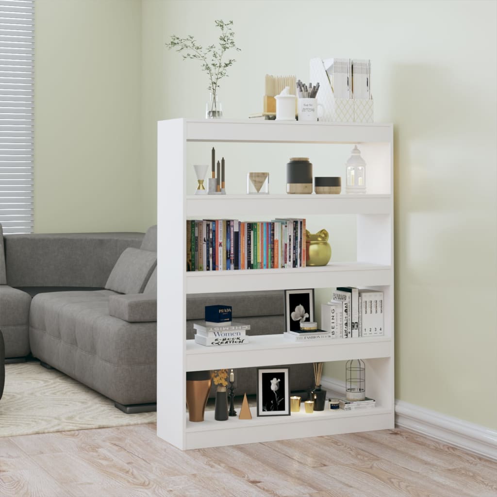 Libreria/divisorio Bianco 100x30x135 cm