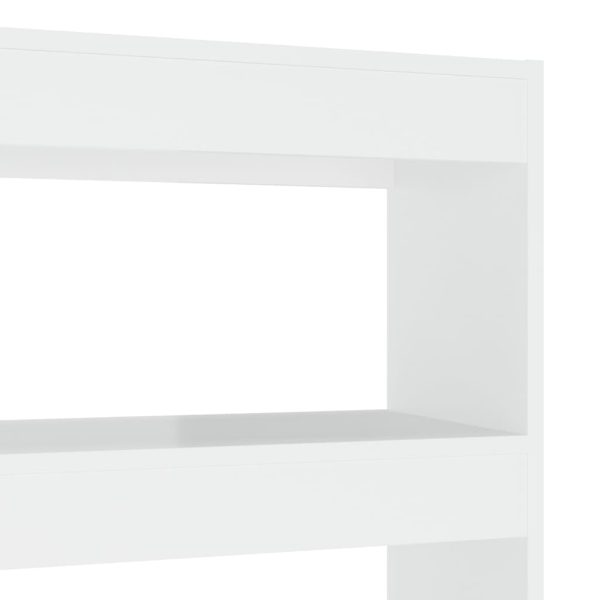 Libreria/divisorio Bianco Lucido 100x30x135 cm - Image 5