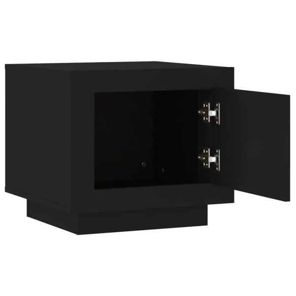 Tavolino Da Salotto Nero 51x50x45 Cm In Legno Multistrato - Image 5