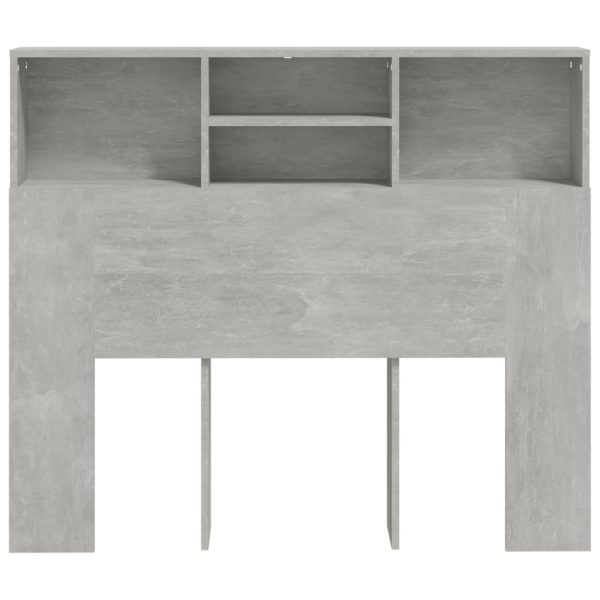 Testiera Con Contenitore Grigio Cemento 120x19x103,5 cm - Image 5