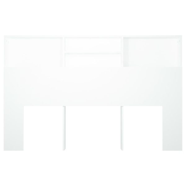 Testiera Con Contenitore Bianco 160x19x103,5 cm - Image 5