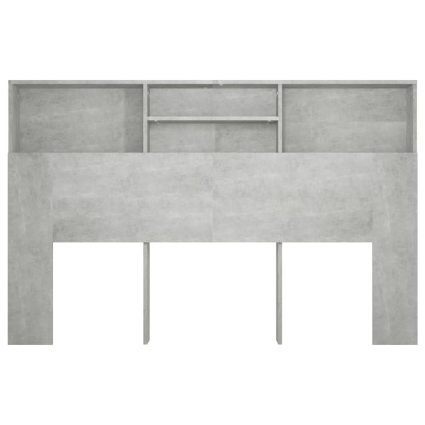 Testiera Con Scomparti Grigio Cemento 160x19x103,5 cm - Image 5