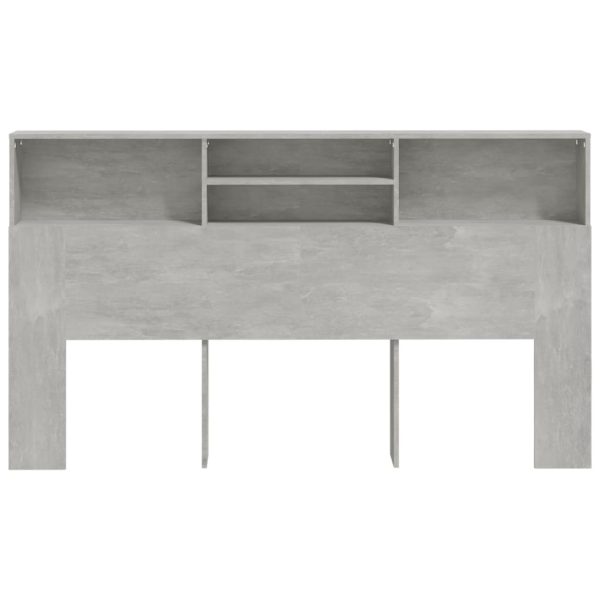 Testiera Con Scomparti Grigio Cemento 180x19x103,5 cm - Image 3