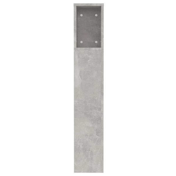 Testiera Con Scomparti Grigio Cemento 120x18,5x102,5 cm - Image 5