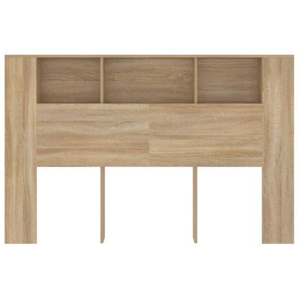 Testiera Con Scomparti Rovere Sonoma 160x18,5x104,5 cm - Image 4