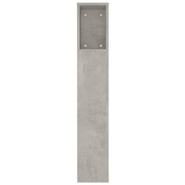 Testiera Con Scomparti Grigio Cemento 180x18,5x104,5 cm - Image 5