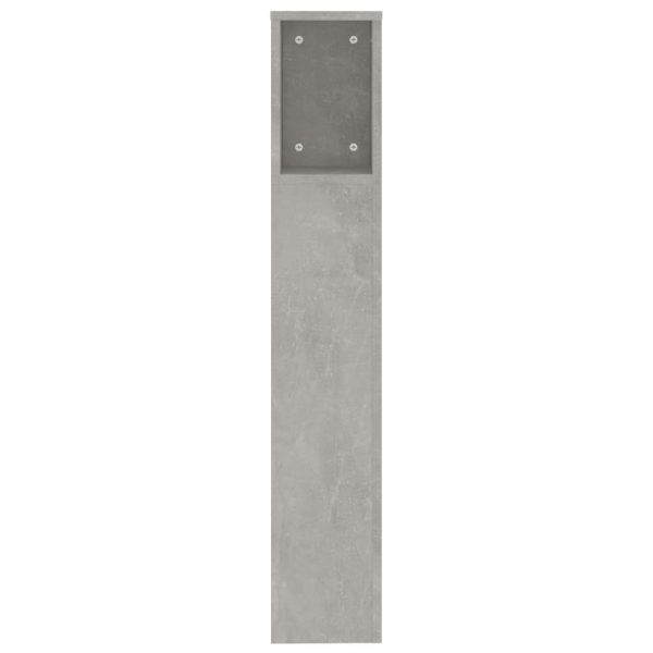 Testiera Con Scomparti Grigio Cemento 200x18,5x104,5cm - Image 4