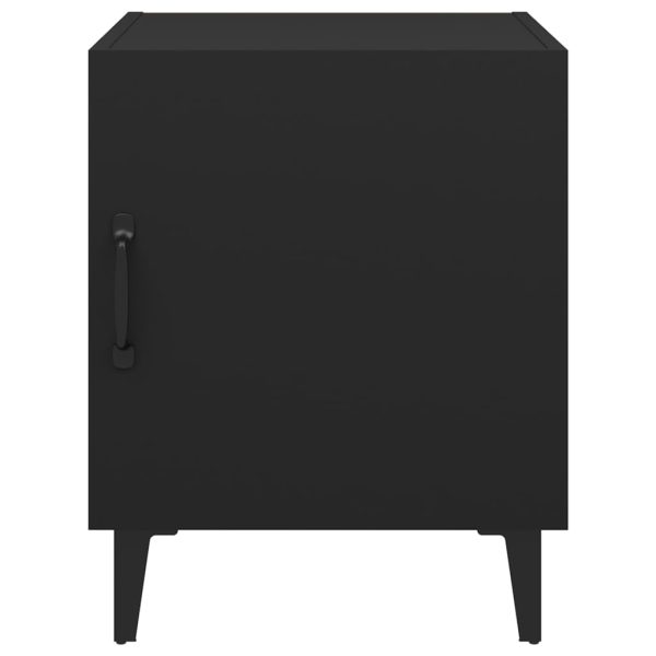 Comodini 2 Pz Neri In Legno Multistrato - Image 4