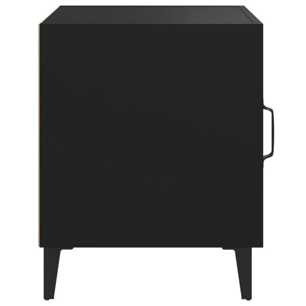 Comodini 2 Pz Neri In Legno Multistrato - Image 5
