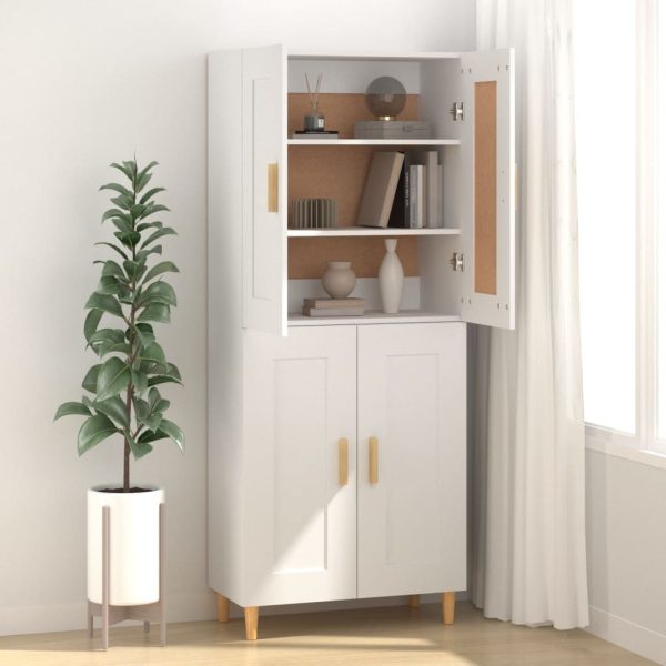 Credenza Bianca 69,5x34x90 Cm In Legno Multistrato - Image 3