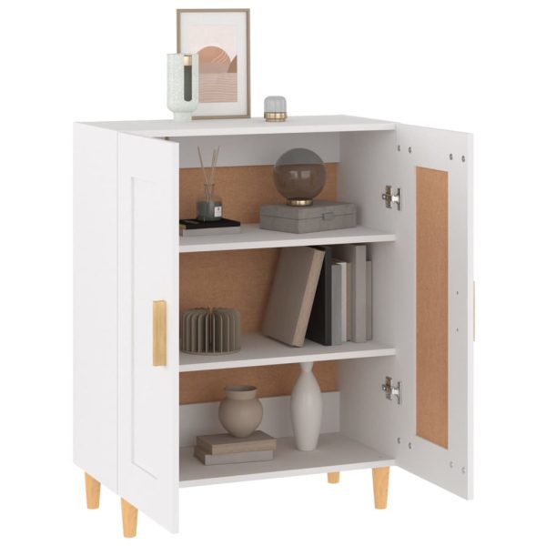 Credenza Bianca 69,5x34x90 Cm In Legno Multistrato - Image 4