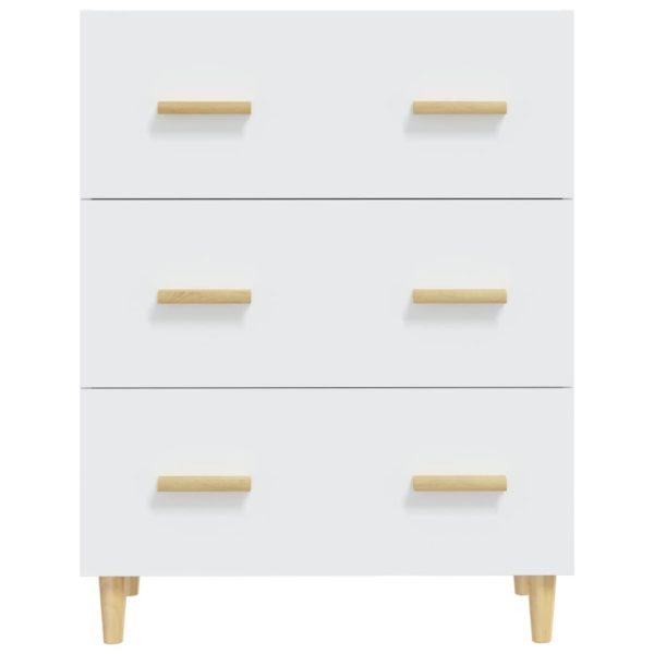 Credenza Bianca 70x34x90 Cm In Legno Multistrato - Image 3