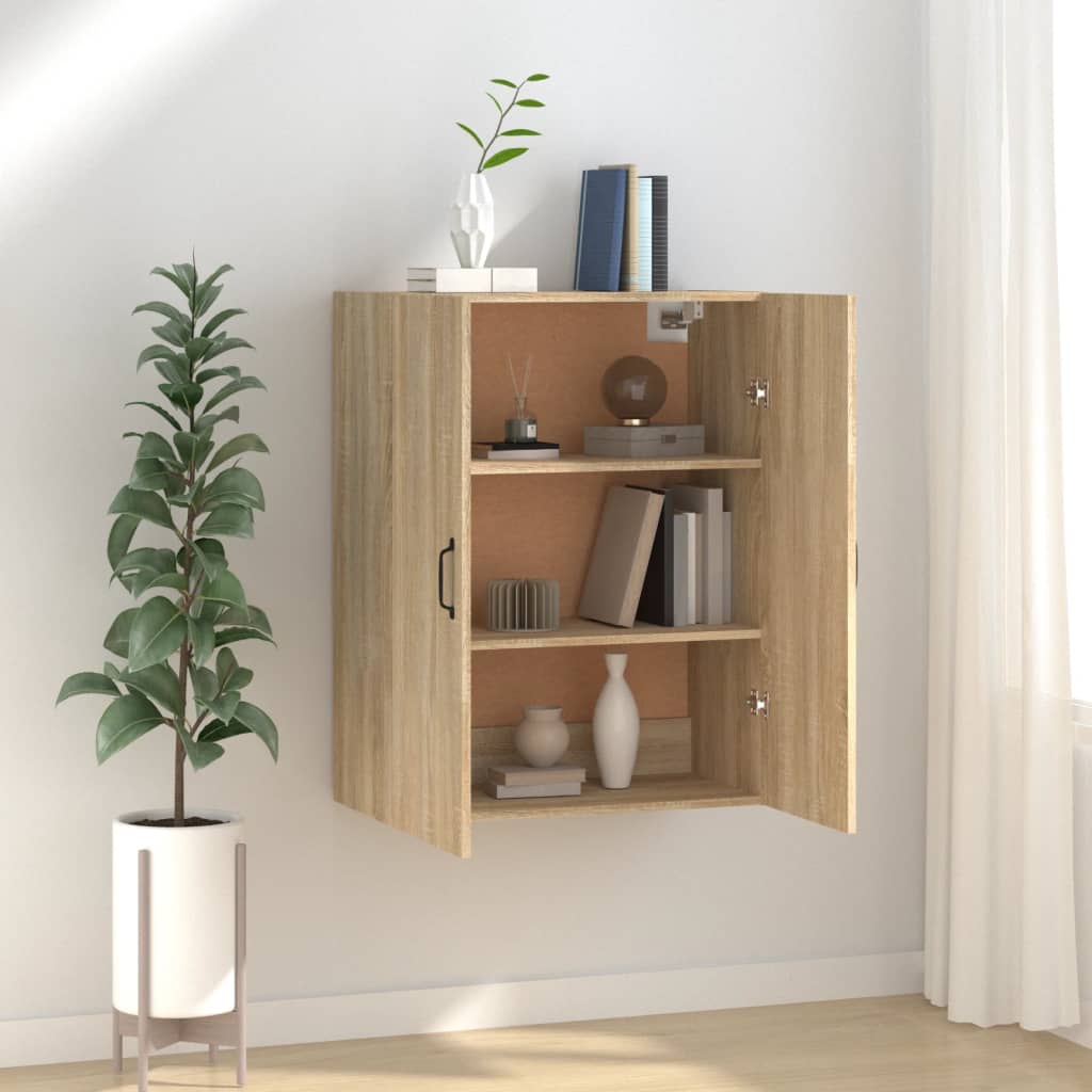 Mobile Pensile Rovere Sonoma 69,5x34x90 Cm In Legno Multistrato
