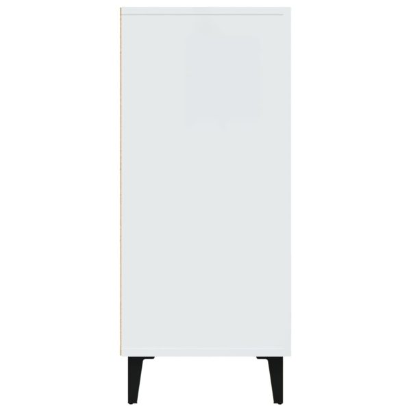 Credenza Bianca 90x34x80 Cm In Legno Multistrato - Image 6