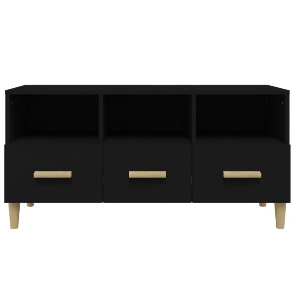 Mobile Porta Tv Nero 102x36x50 Cm In Legno Multistrato - Image 6