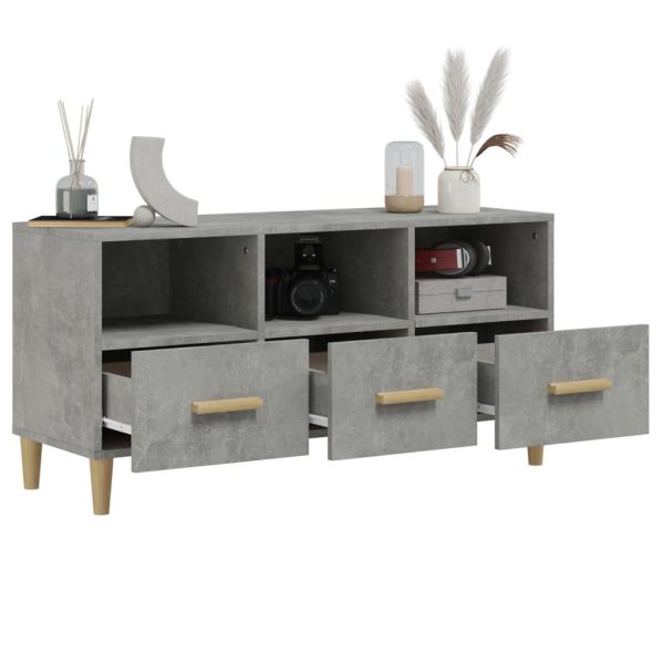 Mobile Porta Tv Grigio Cemento 102x36x50 Cm Legno Multistrato - Image 5