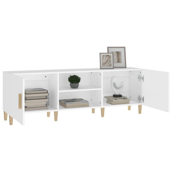 Mobile Porta Tv Bianco 150x30x50 Cm In Legno Multistrato - Image 4