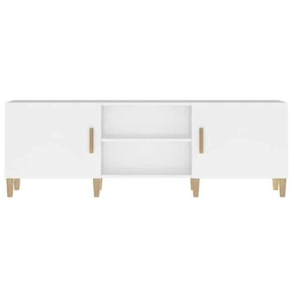 Mobile Porta Tv Bianco 150x30x50 Cm In Legno Multistrato - Image 5