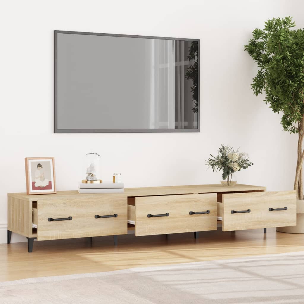 Mobile Porta Tv Rovere Sonoma 150x34,5x30 Cm Legno Multistrato - Image 3