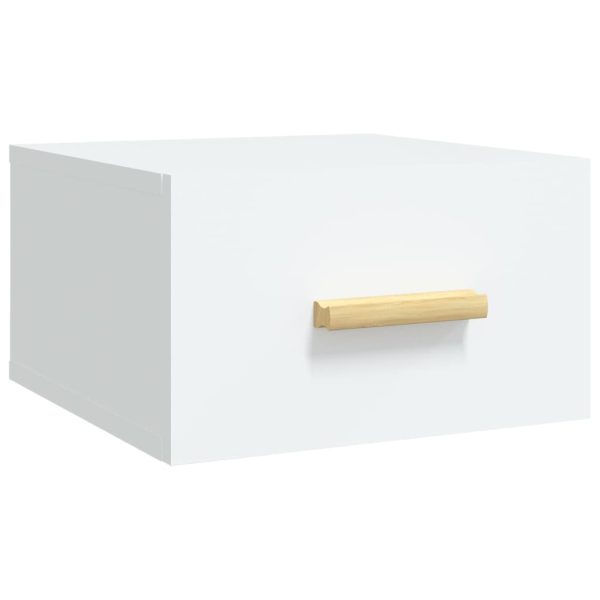 Comodini A Muro 2 Pz Bianchi 35x35x20 cm - Image 6