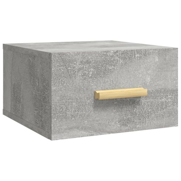 Comodini A Muro 2 Pz Grigio Cemento 35x35x20 cm - Image 5