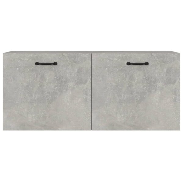Mobile A Parete Grigio Cemento 80x36,5x35 Cm Legno Multistrato - Image 5