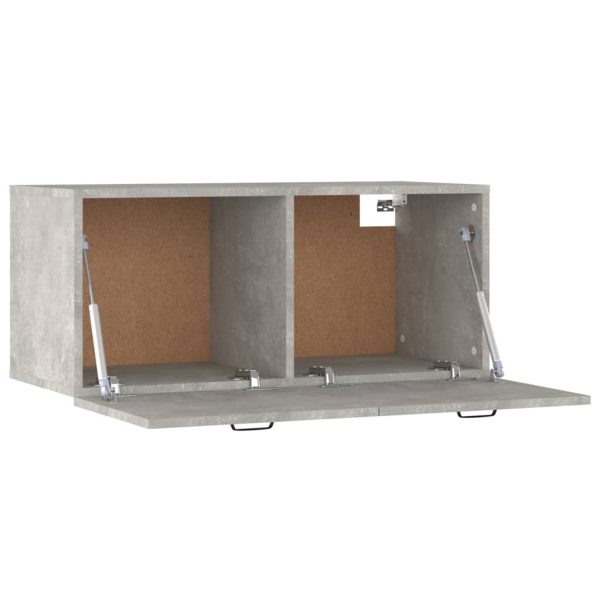 Mobile A Parete Grigio Cemento 80x36,5x35 Cm Legno Multistrato - Image 6
