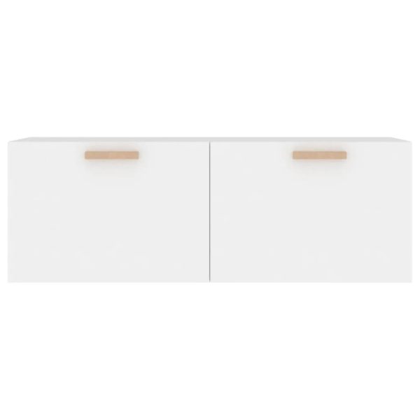 Mobile Pensile Bianco 100x36,5x35 Cm Legno Multistrato - Image 5