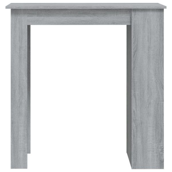 Tavolo Bar Con Ripiani Grigio Sonoma 102x50x103,5cm Truciolato - Image 5