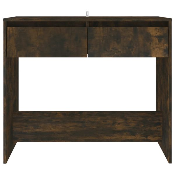 Tavolo Consolle Rovere Fumo 89x41x76,5 Cm In Acciaio - Image 5