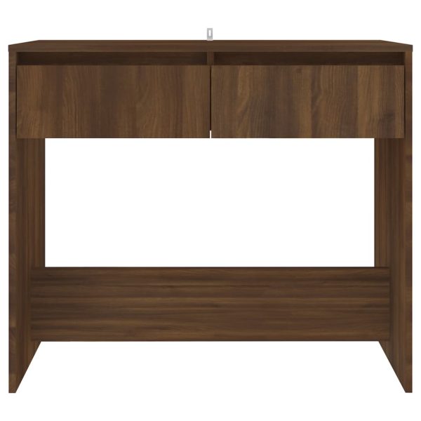Tavolo Consolle Rovere Marrone 89x41x76,5 Cm In Acciaio - Image 5