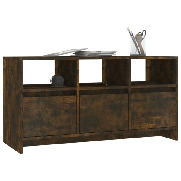 Mobile Porta Tv Rovere Fumo 102x37,5x52,5 Cm In Truciolato - Image 4