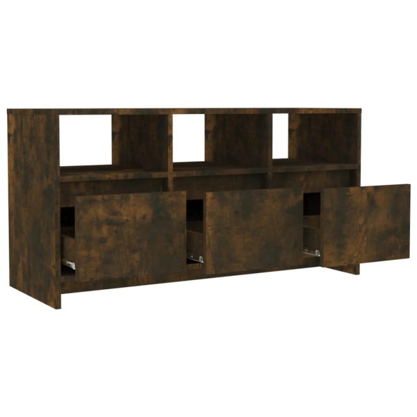 Mobile Porta Tv Rovere Fumo 102x37,5x52,5 Cm In Truciolato - Image 5